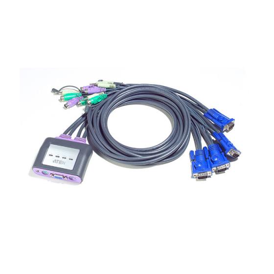 KVM switch 4 port PS/2 With Sound Aten CS64AZ(EOL)