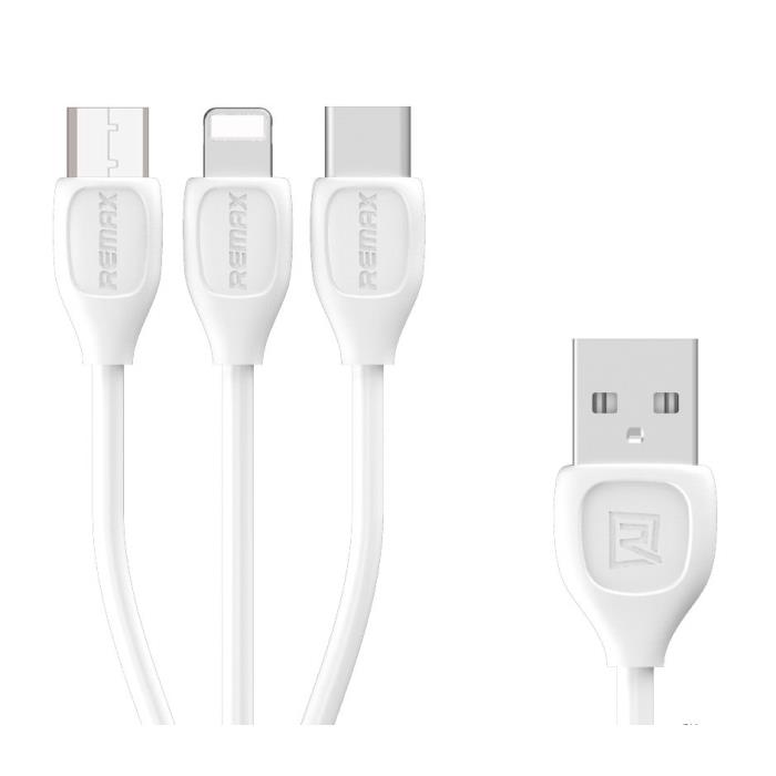 Charging Cable 3 in1 Remax White1m Lesu RC-050th(EOL)