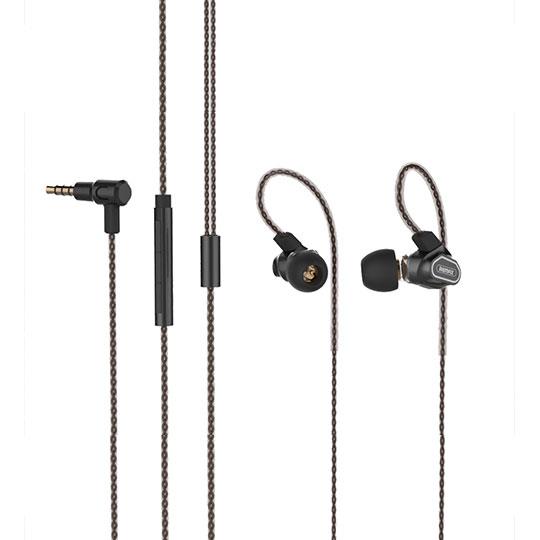 Earphone Remax Double Moving-coil RM-580 Black(EOL)