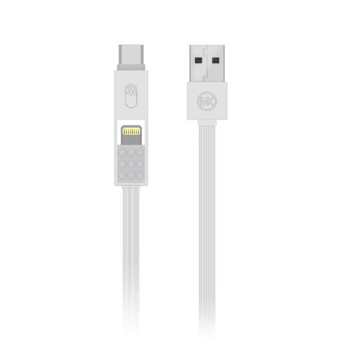 Charging Cable WK 3in1  I6/Micro/TYPE C White 1m Parker WDC-012(EOL)