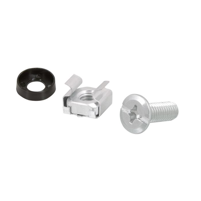 Mounting Kit Screws + Cage Nuts M6 Logilink AC0111 zinc-plated