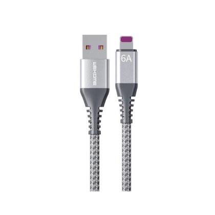Charging Cable WK i6 Raython Silver 1m WDC-169 6A