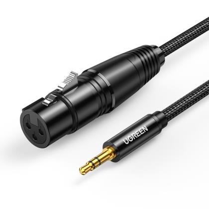 Cable Audio XLR to 3.5mm F/M UGREEN AV182 20744 2m