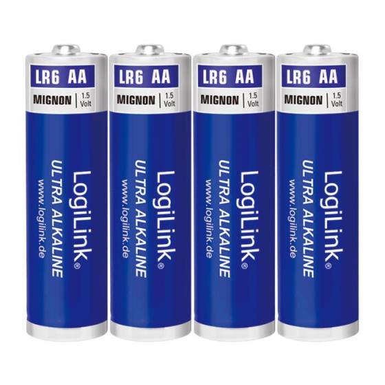 Battery AA Alkaline Logilink LR6B4 4pcs