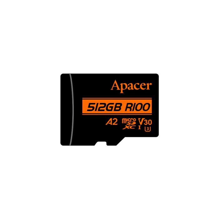 Memory Card Micro SDXC UHS-I U3 V30 512GB Apacer A2