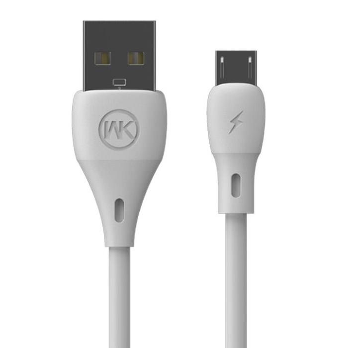 Charging Cable WK Micro White 1m Full Speed WDC-072 2.1A(EOL)