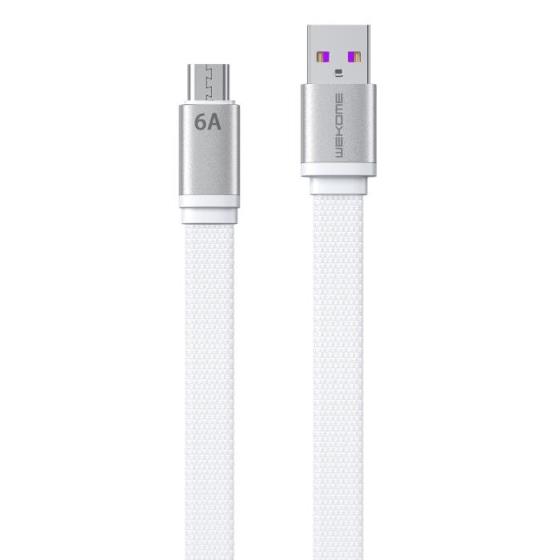 Charging Cable WK Micro White 1,5m WDC-156 6A
