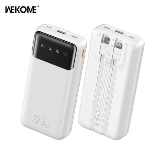 Power Bank WK 20000mAh 22,5W PDx1 & QC3.0x1 White WP-64