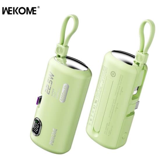 Power Bank WK 5000mAh 22,5W PDx2 Green WP-19