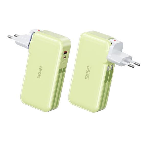 Power Bank WK 10000mAh 22,5W PDx1 & QC3.0x1 Green WP-46