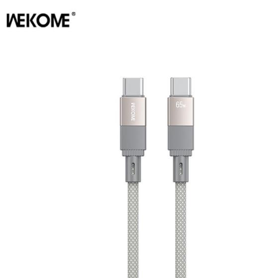 Charging Cable WK 65W TYPE-C/TYPE-C Grey 1m WDC-46