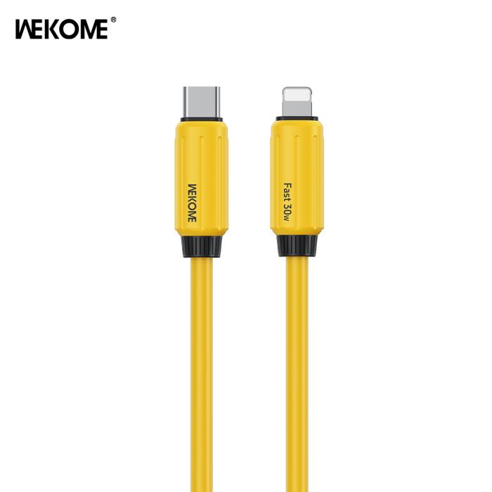 Charging Cable WK 30W PD TYPE-C/i6 Yellow 1m WDC-29