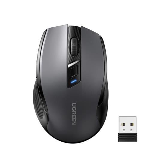 Mouse Wireless 2.4 GHz & Bluetooth UGREEN MU006 Black/Gray 90855