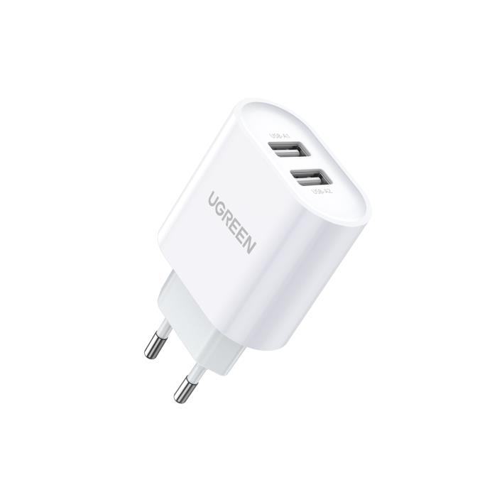 Charger UGREEN CD104 12W Dual USB White 20384