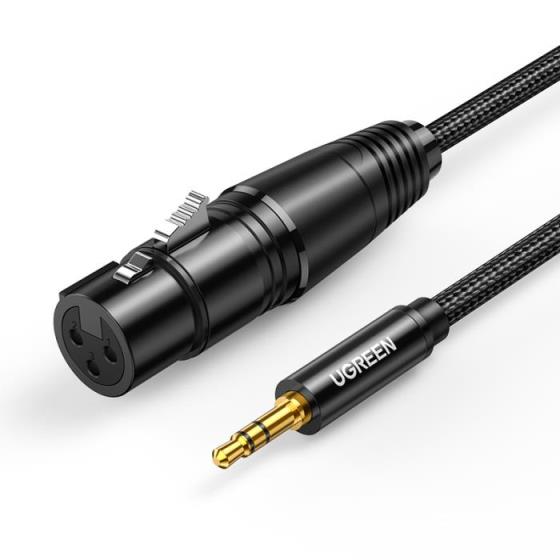 Cable Audio XLR to 3.5mm F/M UGREEN AV182 20763 1m